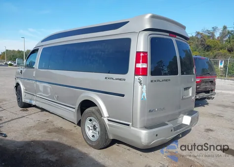 2021 GMC Savana Cargo Rwd 3500 Extended Wheelbase Ls z USA, uszkodzony, nr VIN 1GJZ7NF72M1299648